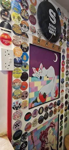 The Patch — Siren Craft Brew corner with beer mats and artwork